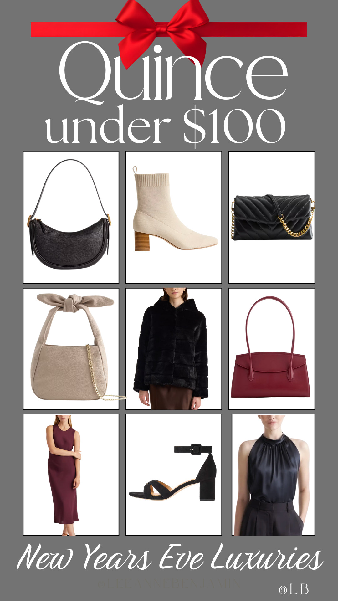 under $100 New Years Eve Luxuries from Quince! Quality pieces that will last you for years!  

 #LTKGiftGuide #LTKHoliday #LTKSaleAlert