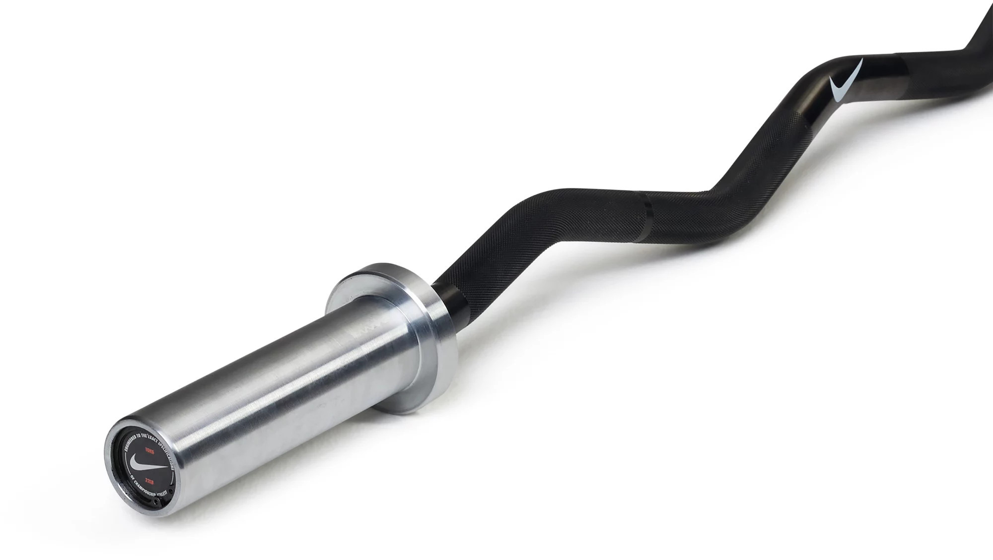 Nike Curl Bar – 10KG, Chrome | DICK'S Sporting Goods