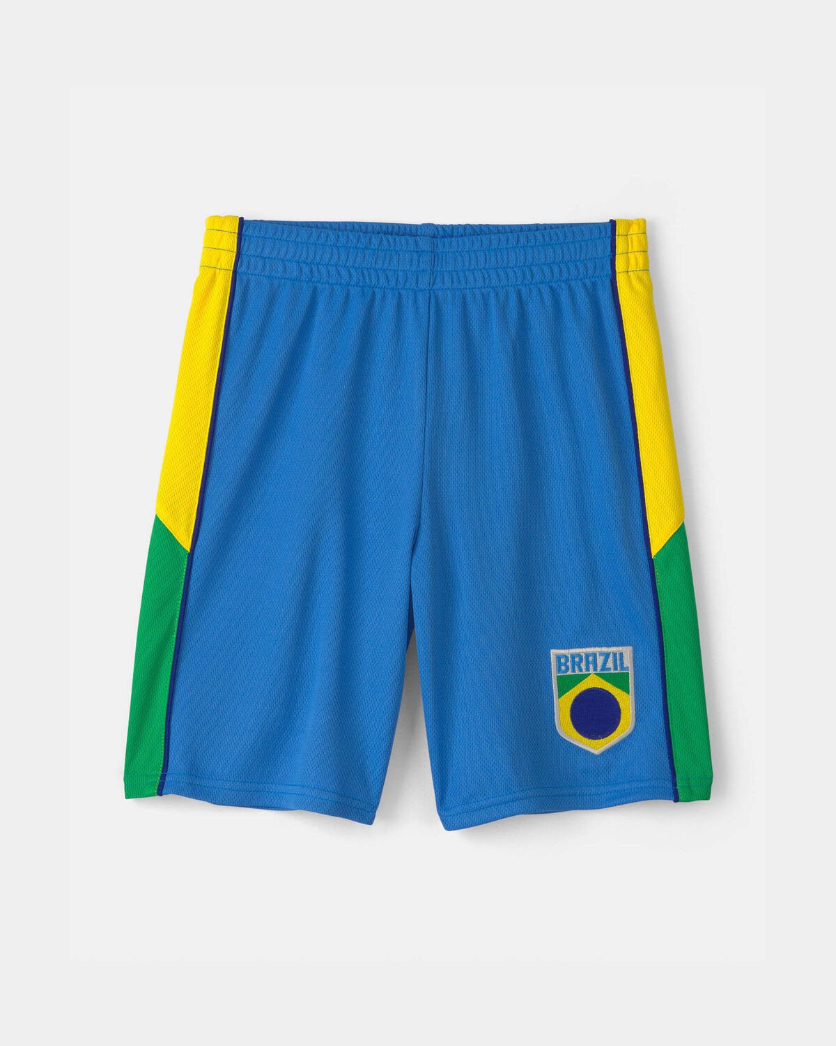 Kids Umbro Brazil Mesh Soccer Shorts - Blue/Yellow/Green | Carter's | Carter's Inc