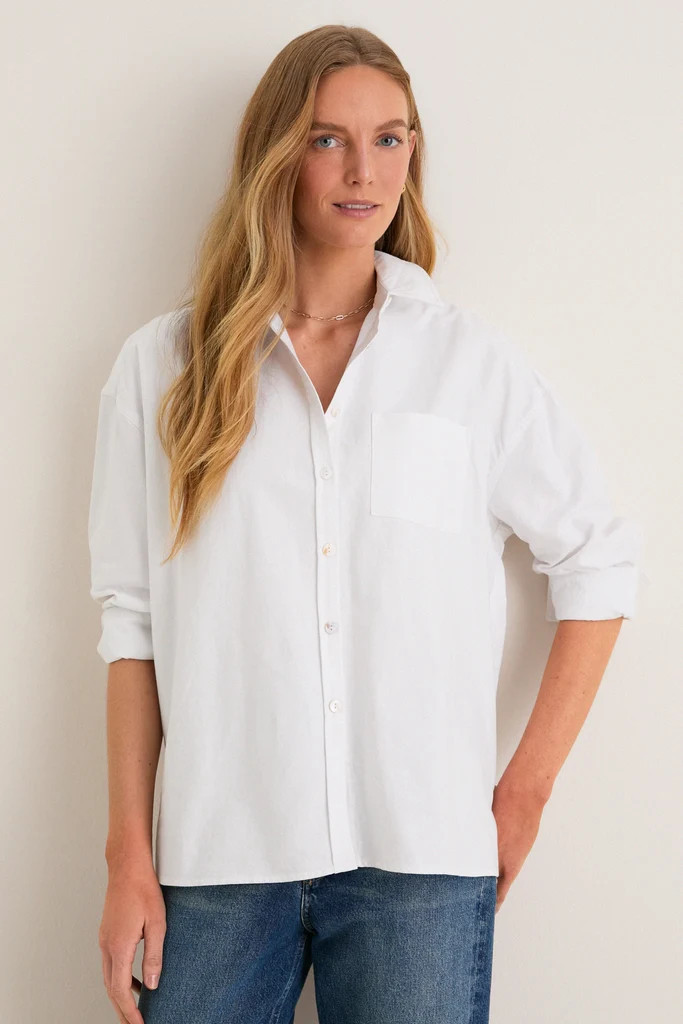 White Oxford Adair Boyfriend Shirt | Tuckernuck (US)