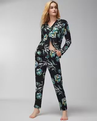 Tassel-Tie Ankle Pajama Pants | SOMA