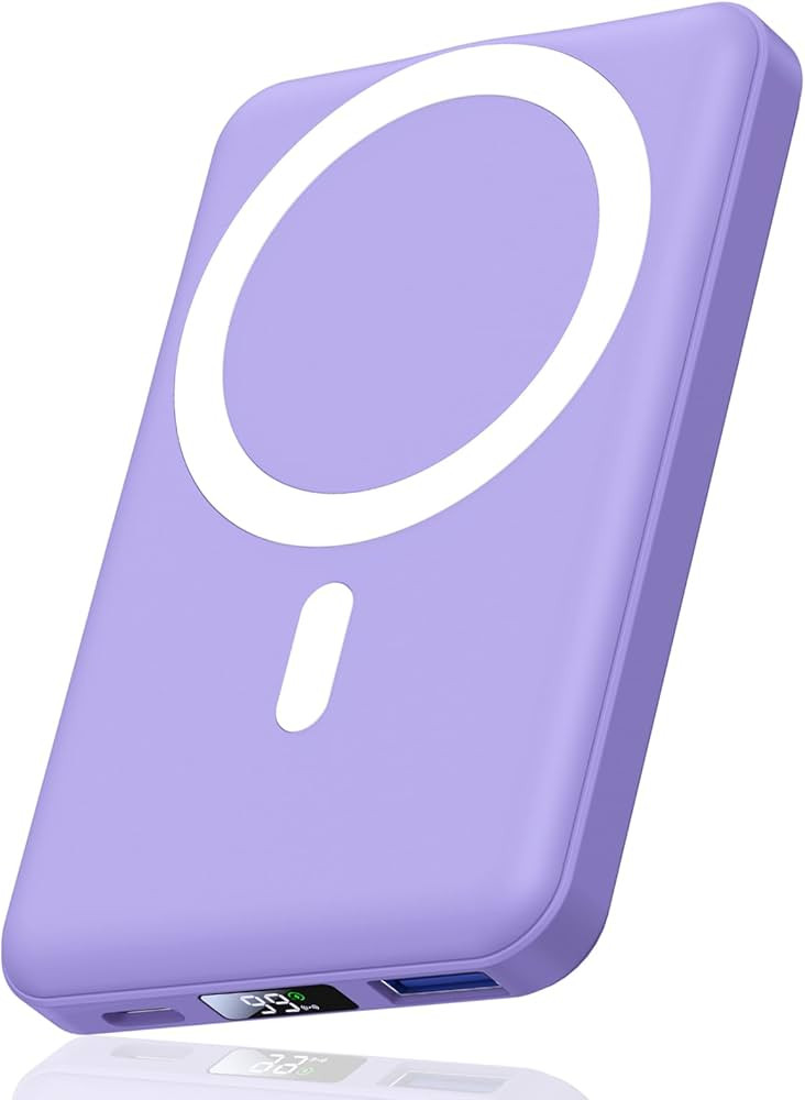 AOGUERBE Magnetic Wireless Portable Charger, 10000mAh Wireless Power Bank PD 22.5W Fast Charging ... | Amazon (US)