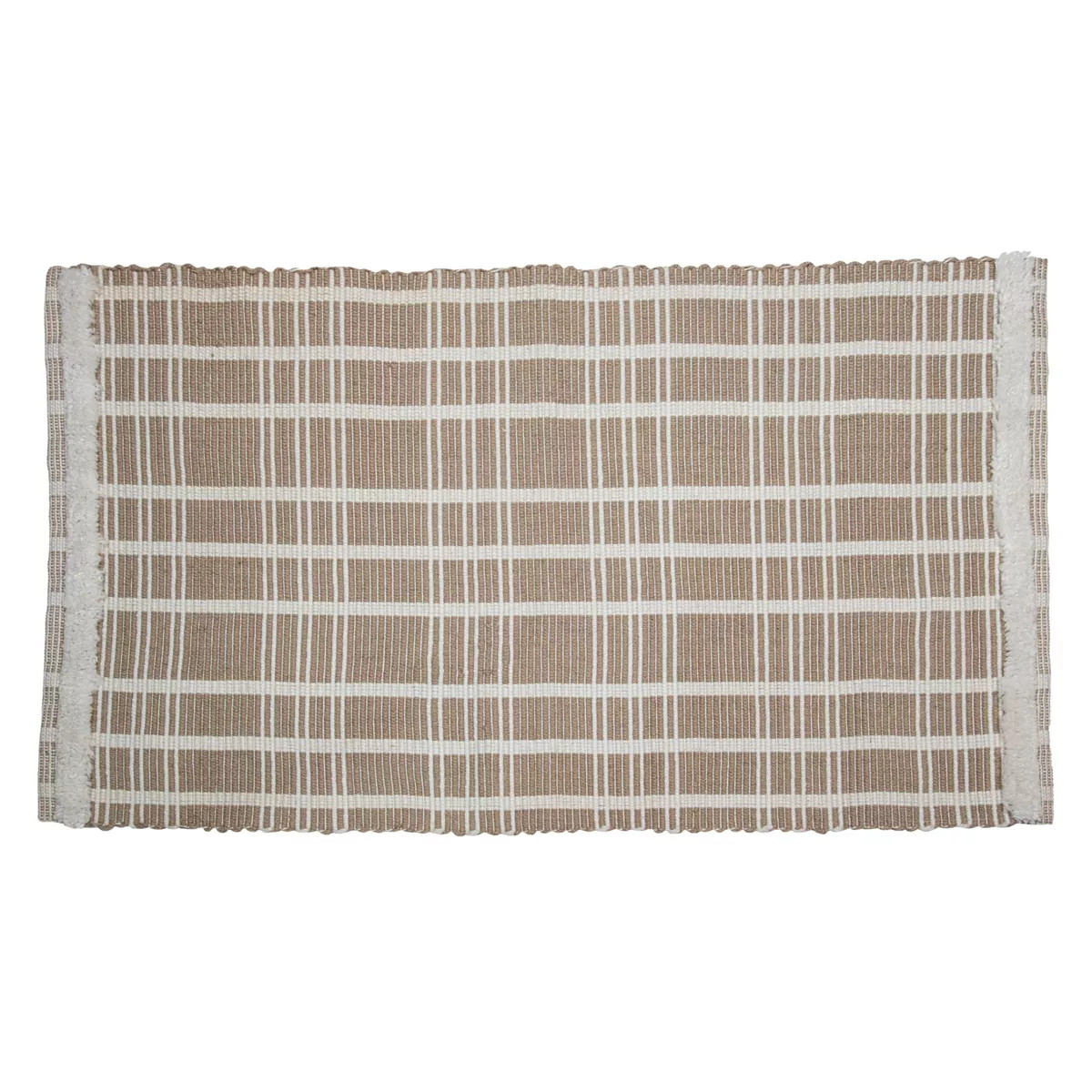 2'x3' Rectangle Hand Made Indoor and Outdoor Woven Accent Rug Beige - Foreside Home & Garden | Target