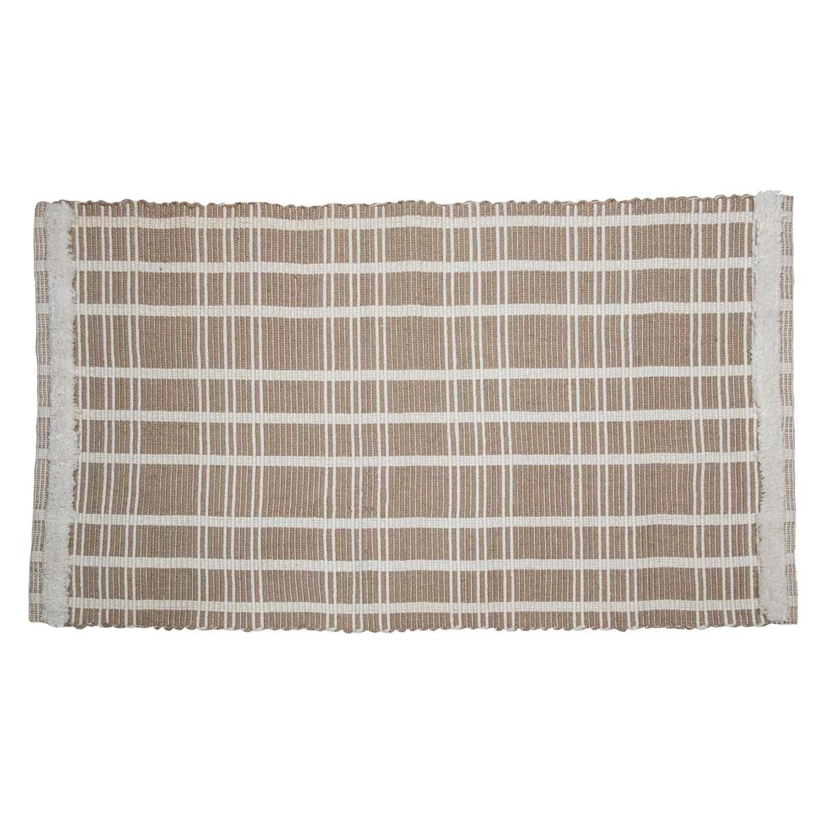 2'x3' Rectangle Hand Made Indoor and Outdoor Woven Accent Rug Beige - Foreside Home & Garden | Target