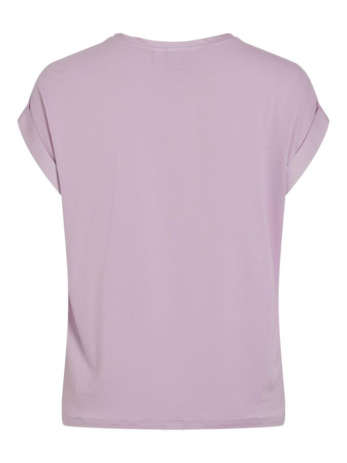 VIELLETTE SHORT SLEEVED TOP | Purple | VILA® | Vila.com