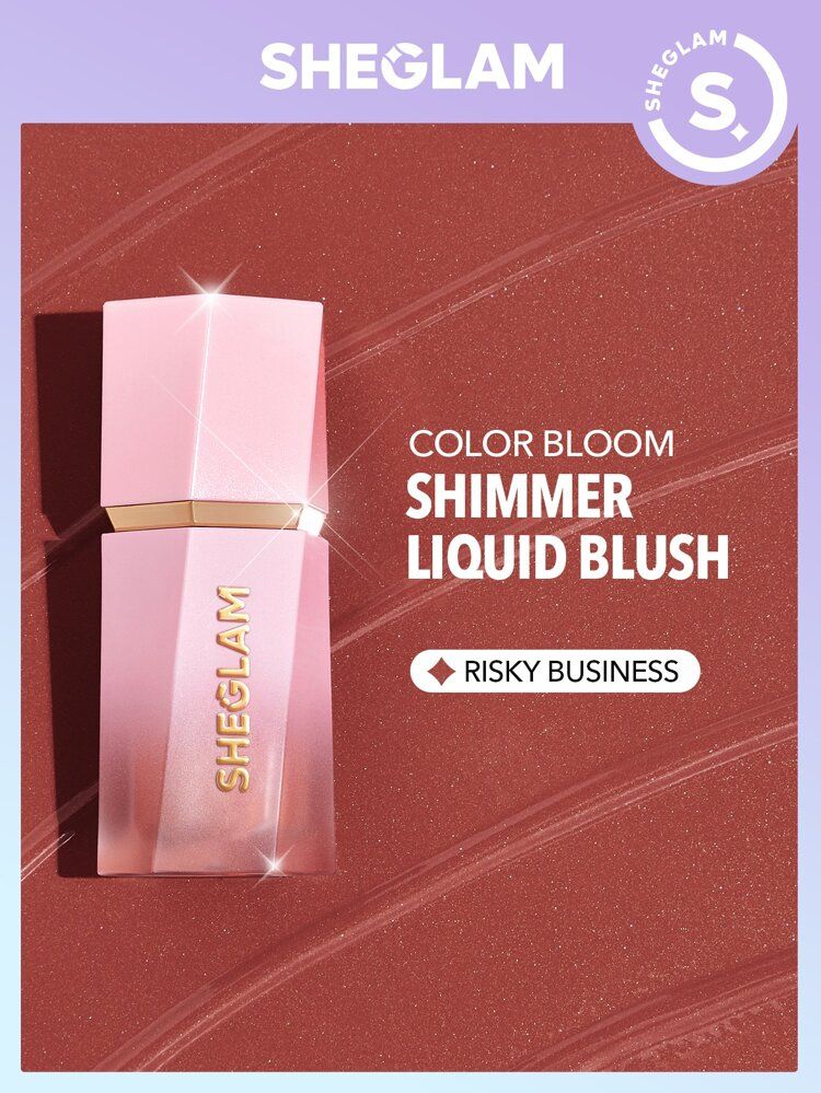 SHEGLAM Color Bloom Dayglow Liquid Blush Shimmer Finish-Risky Business | SHEIN