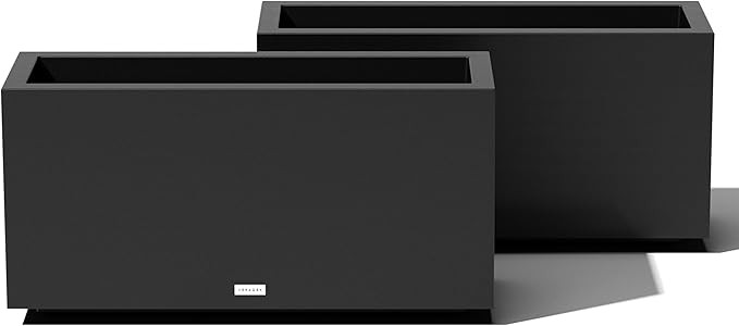 Veradek Block Series Long Box Planter - Large Rectangular Planter for Indoor or Outdoor Patio/Por... | Amazon (US)