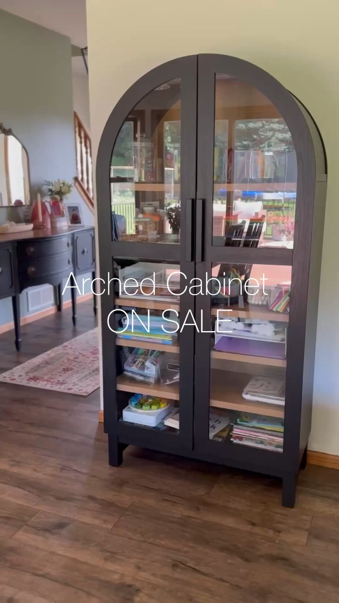 Arched cabinet on sale! One of my favorite Walmart finds! Stores all of our craft stuff & homeschooling.

Craft storage 
Art storage 
Organizing,
Organization 

#LTKHome #LTKSaleAlert