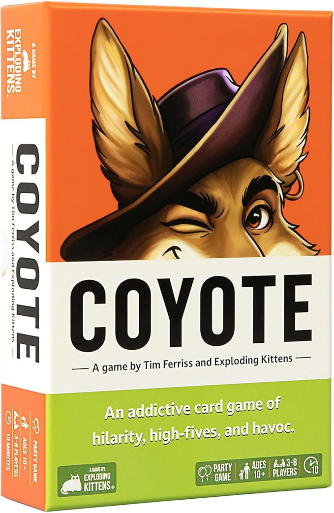 Exploding Kittens Coyote Created by Tim Ferriss | Perfect for Family Fun, Game Night, and Travel ... | Amazon (US)