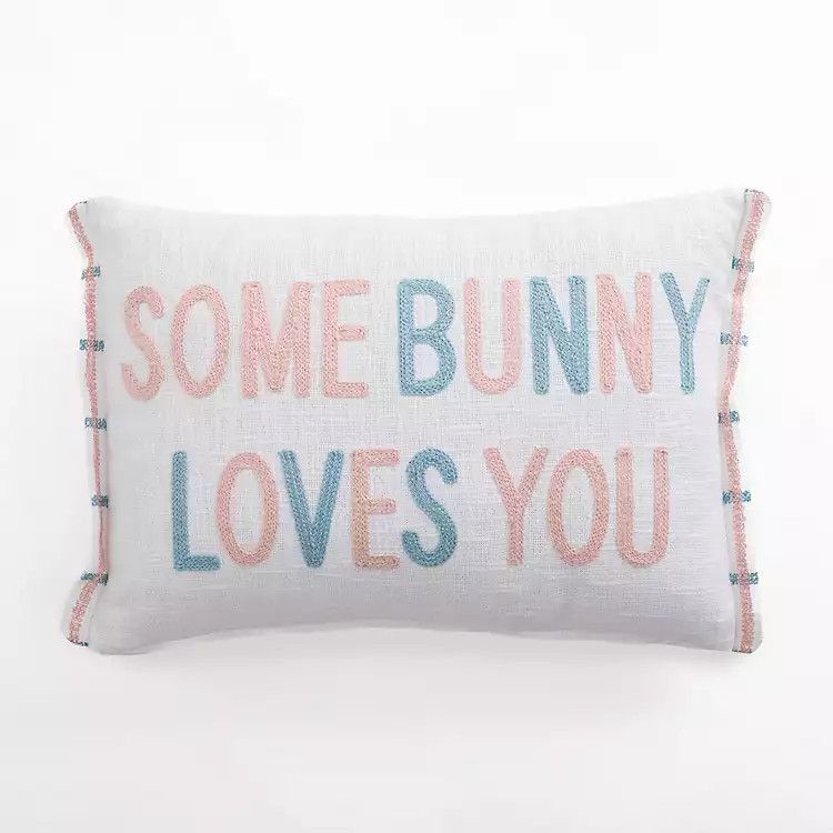 Some Bunny Loves You Easter Lumbar Pillow | Kirkland's Home