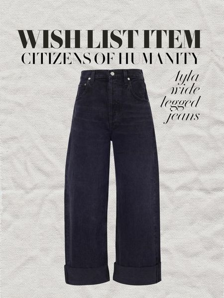 The BEST cut when it comes to denim 💙
Citizens of Humanity Ayla wide-leg mid-rise organic cotton jeans | Horseshoe jeans | Indigo blue | Capsule wardrobe ideas | Designer jeans 

#LTKeurope #LTKover40 #LTKstyletip
