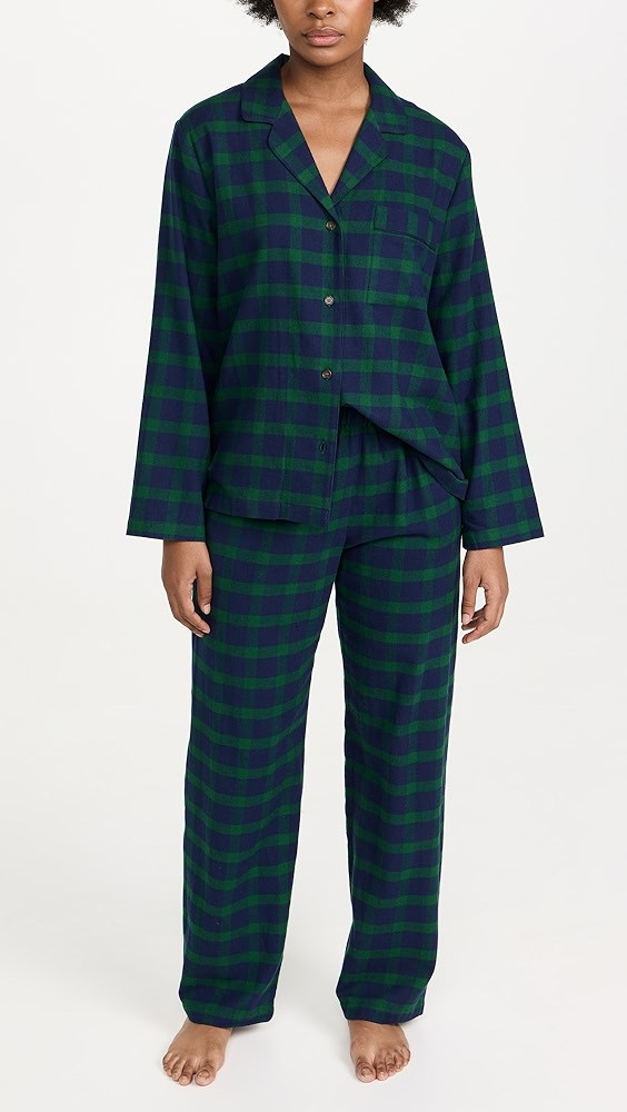 Eberjey Flannel Long Pj Set | Shopbop | Shopbop