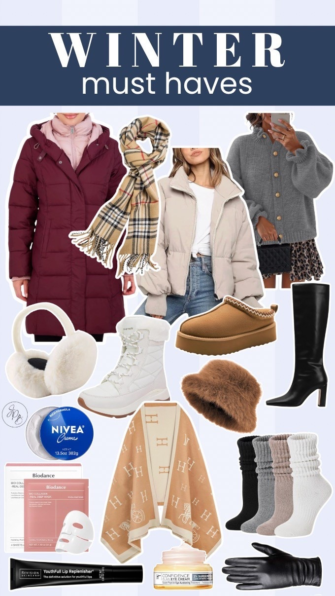 Winter Must Haves
Amazon Fashion 
Amazon Accessories
Dry Season Beauty 

#LTKSeasonal #LTKStyleTip #LTKBeauty