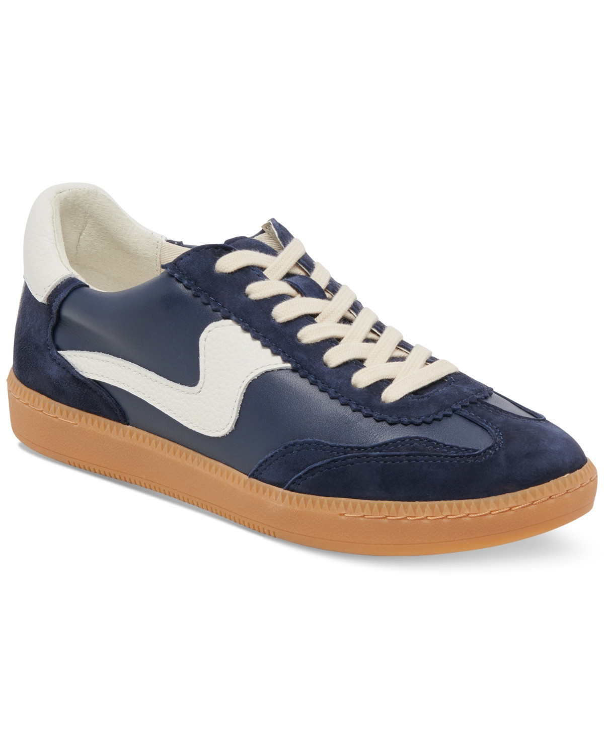 Dolce Vita Women's Notice Low-Profile Lace-Up Sneakers - Navy Suede | Macy's