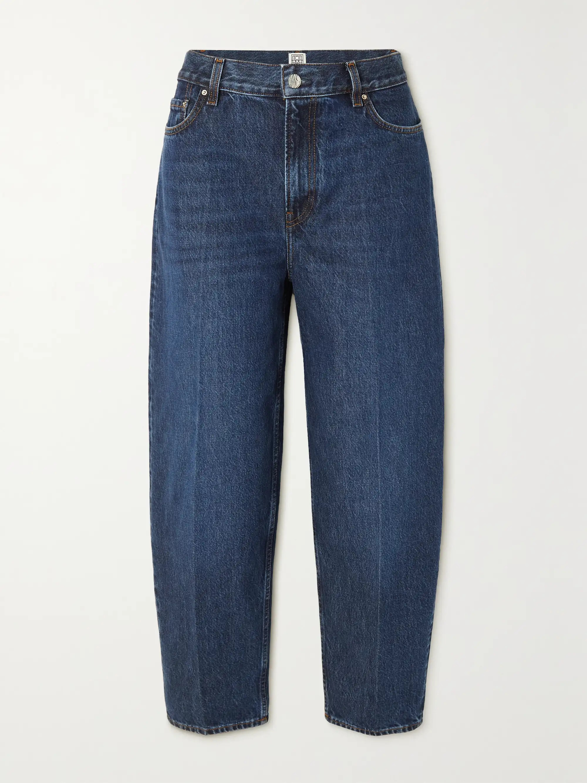 High-rise tapered organic jeans | NET-A-PORTER APAC