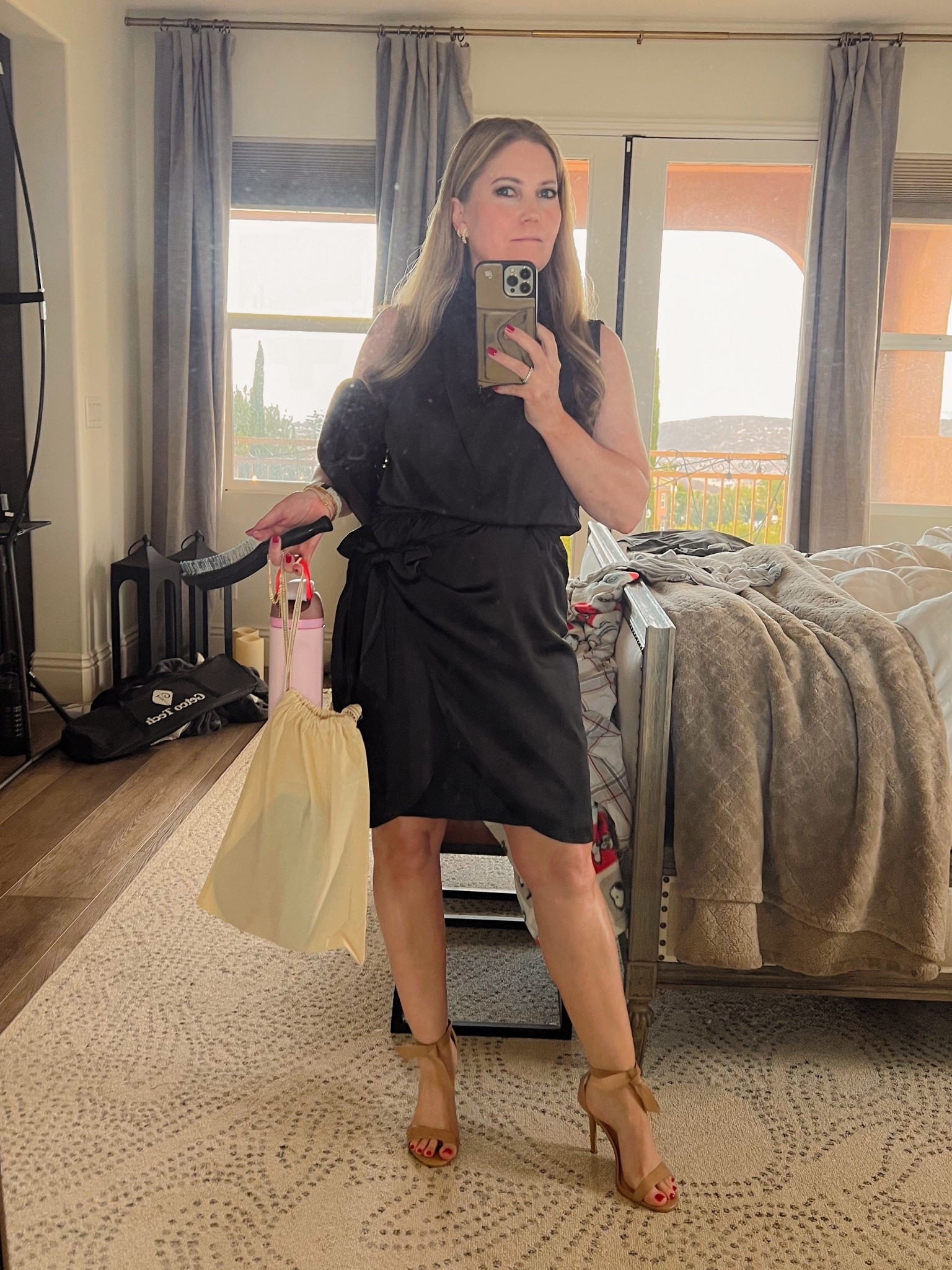This dress 🙌🏽🙌🏽 I wish I had taken a better photo but we were in a rush to get out the door. It is so flattering and I love the style. Click the link to the dress to see more details that I couldn’t capture in the picture. It comes in several color options. Also, the earrings I wore are so pretty and only $19! 💫

#LTKOver40 #LTKPetite #LTKStyleTip
