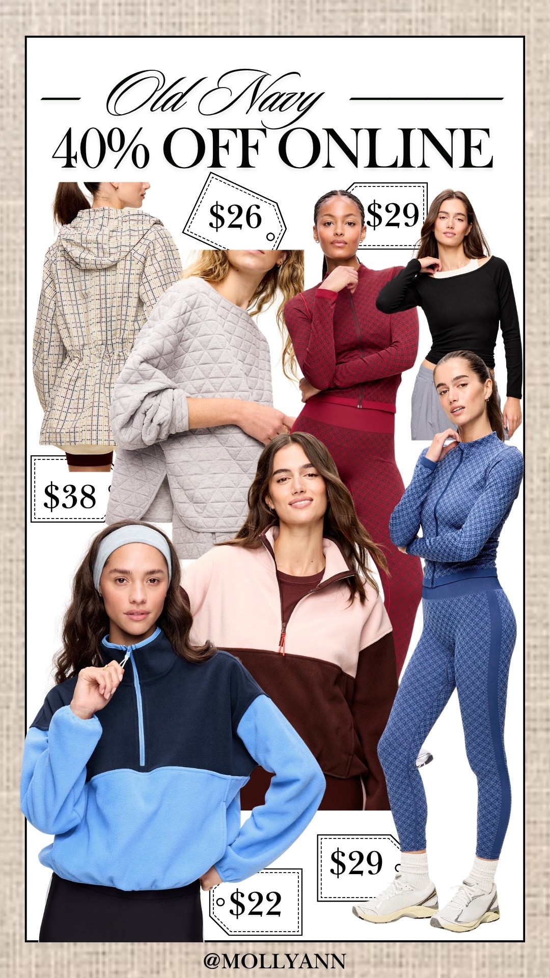 Old Navy 40% off online sale!

#LTKfitnessgoals #LTKmorningroutine #LTKdayinmylife