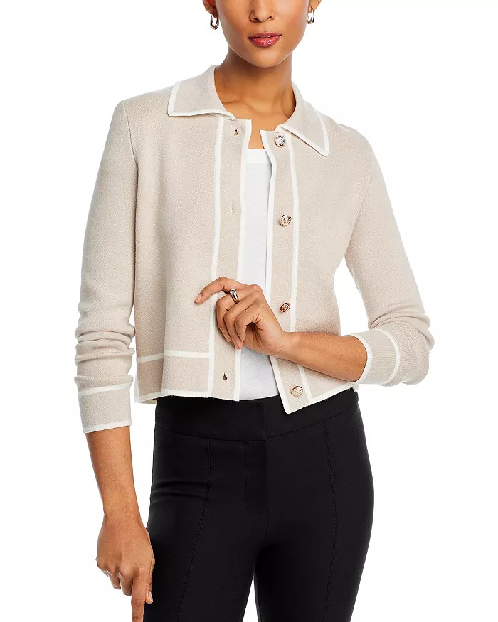 T Tahari Contrast Trim Cardigan Back to results -  Women - Bloomingdale's | Bloomingdale's (US)