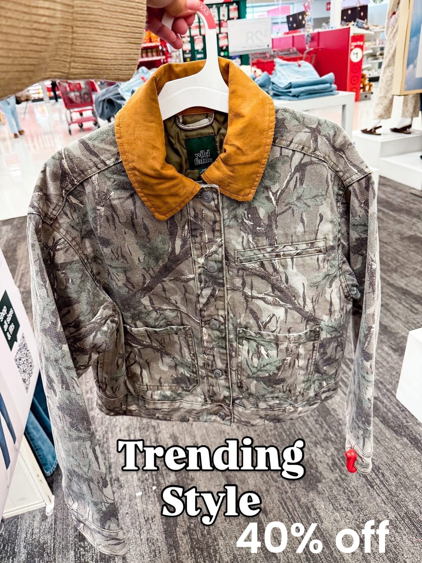 Target denim camo jacket 40% off 

#LTKFindsUnder100 #LTKFindsUnder50 #LTKSaleAlert