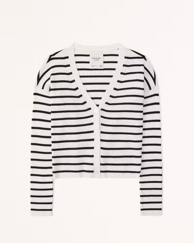 Wide Ribbed Cardigan | Abercrombie & Fitch (US)