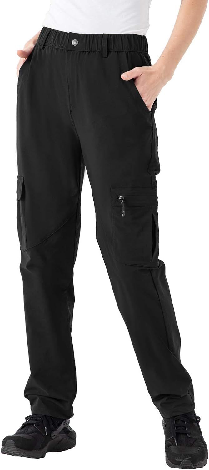 Rdruko Women's Hiking Pants Water-Resistant Quick Dry UPF 50 Travel Camping Work Pants Zipper Pocket | Amazon (US)