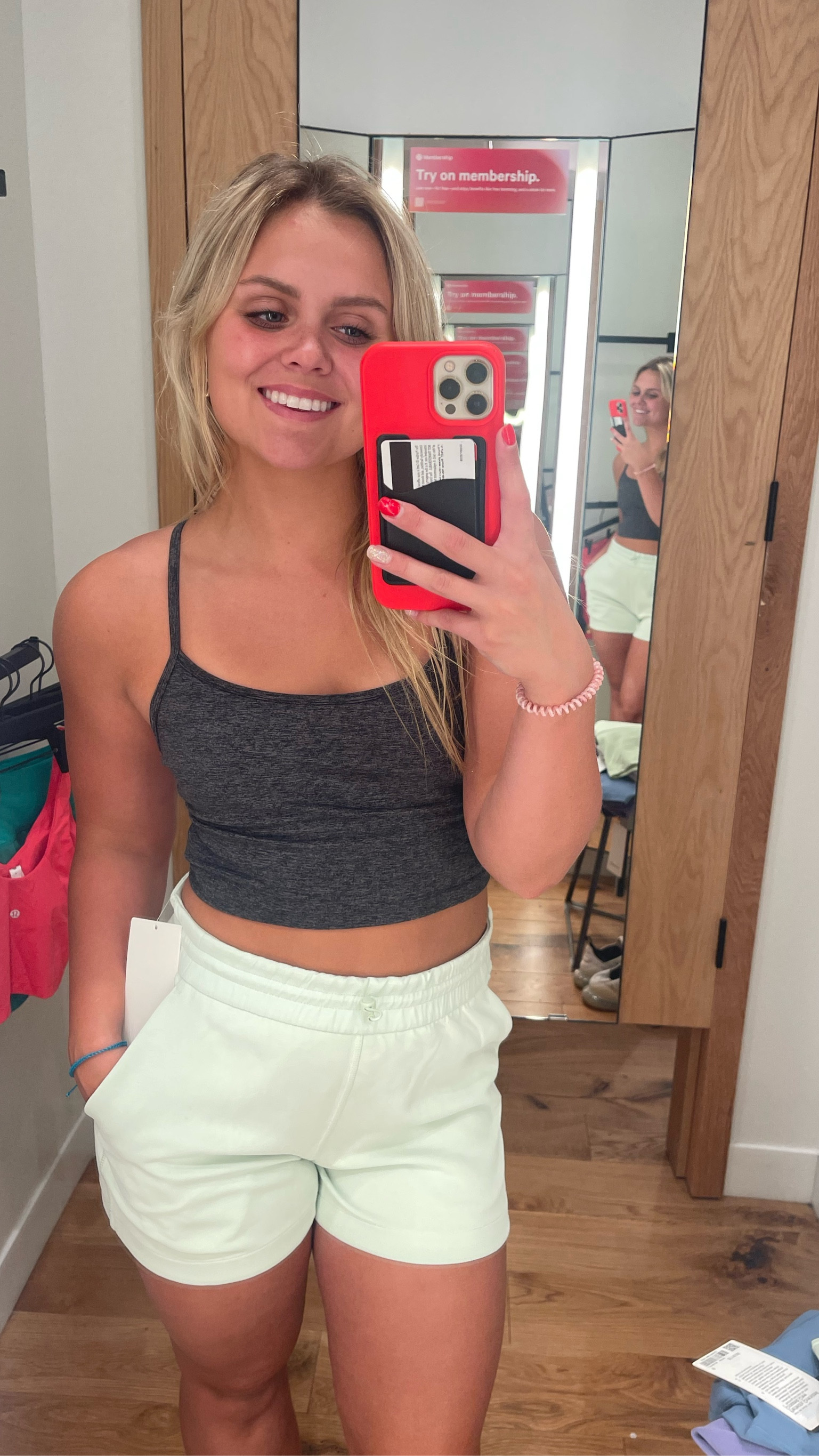 These same color short but in a different style are so cute! If you are wanting something that isn’t biker but in the same color these are it! They are super cute to wear working out or even for a nice dinner. You can dress up and dress down with these! 
Lulu - size 6

#LTKhome #LTKworkwear #LTKstyletip
