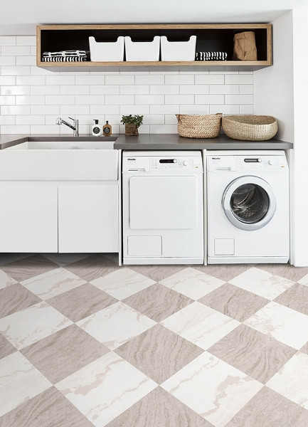 Bonneville Beige Peel and Stick Floor Tiles | WallPops