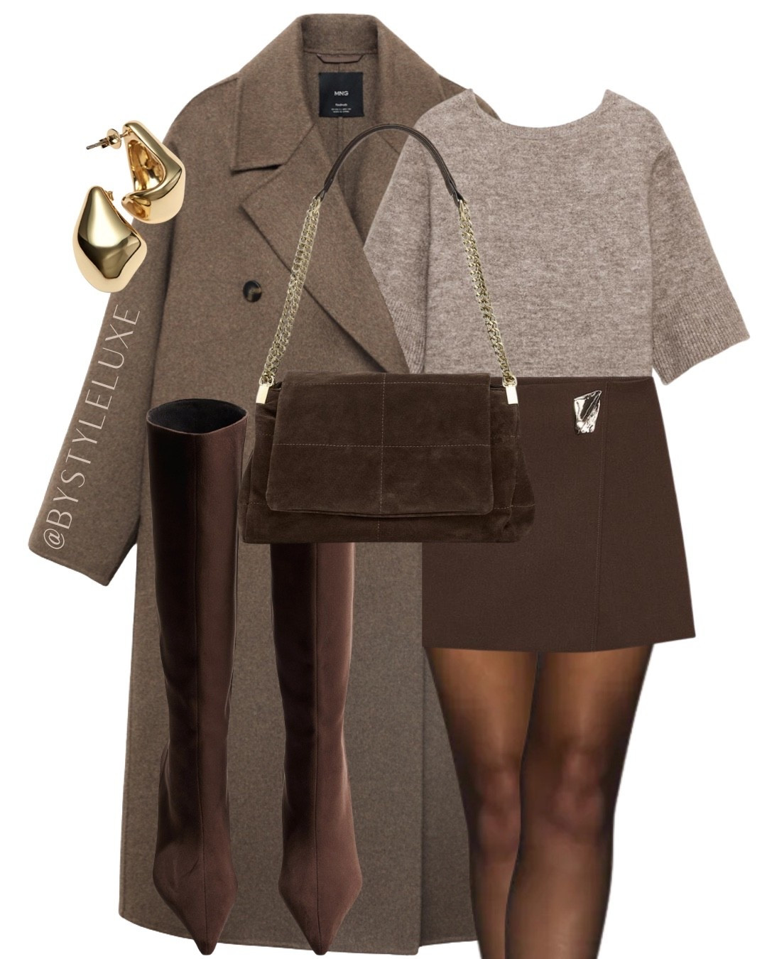 BROWNS - styling this staple brown Mango coat with knee high boots and skirt for a smart dressy look 

#suedeboots #wintercoat #autumnoutfit

#LTKshoes #LTKdatenight #LTKautumn