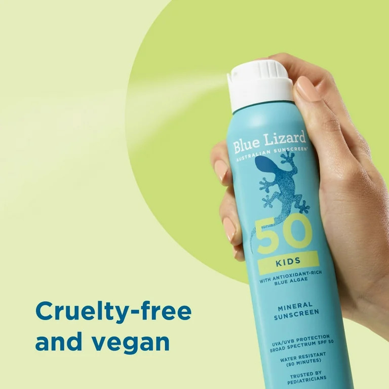 Blue Lizard Kids SPF 50 Mineral Sunscreen Spray, Broad Spectrum, 5 oz | Walmart (US)