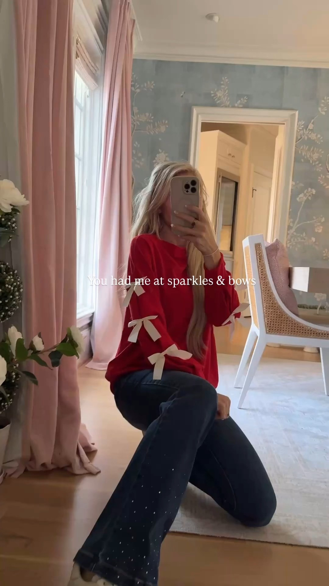 The perfect little bow long sleeve paired with sparkly jeans 🤍 such an easy outfit that still feels special ❤️comfortable, playful, and perfect for everyday moments that deserve a little extra shine.



#walmartfashion #bowdetails #everydaystyle

#LTKmomlife #LTKBeauty #LTKootd