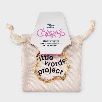 Little Words Project Charm Chain Bracelet Base - Gold | Target