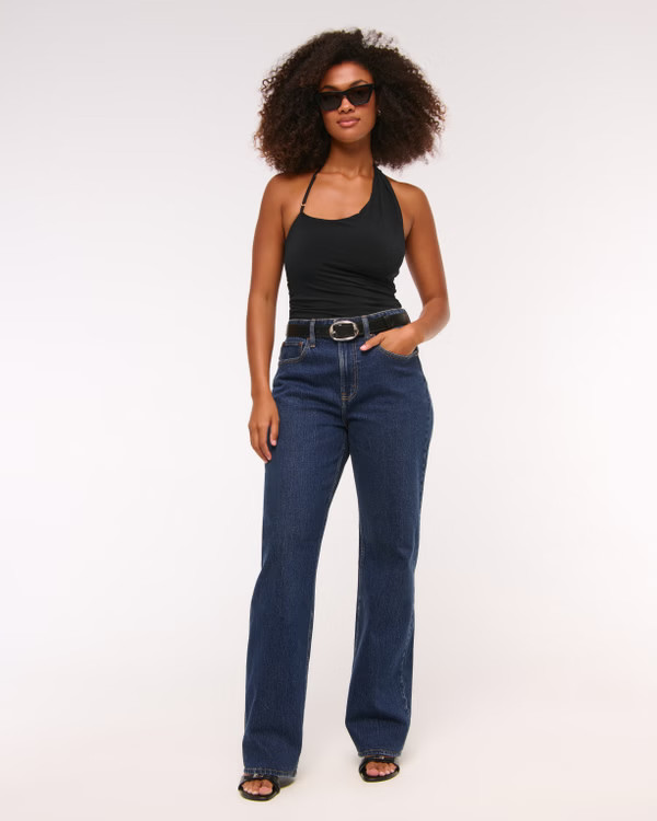 Women's Curve Love High Rise 90s Relaxed Jean | Women's Bottoms | Abercrombie.com | Abercrombie & Fitch (UK)