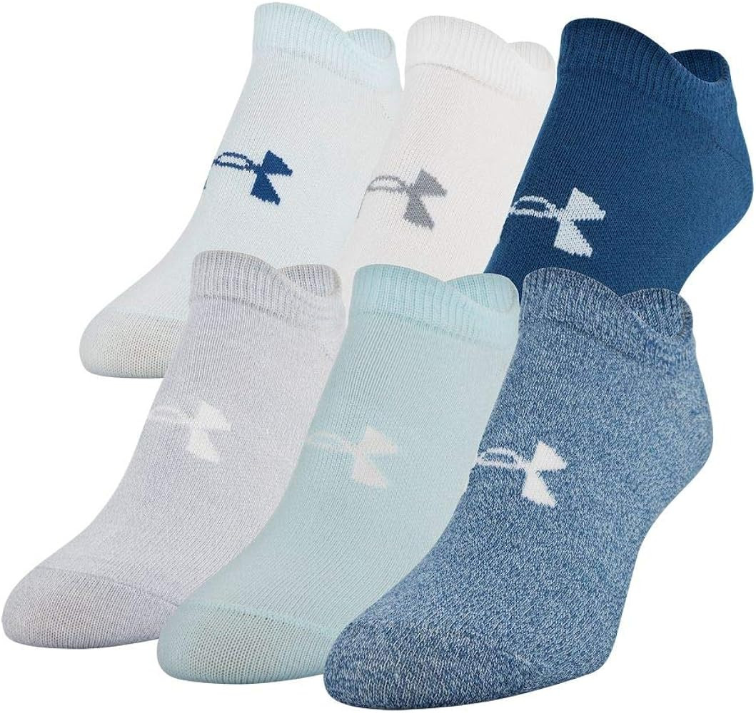 Under Armour Women's Essential No Show Socks, 6-pair | Amazon (US)