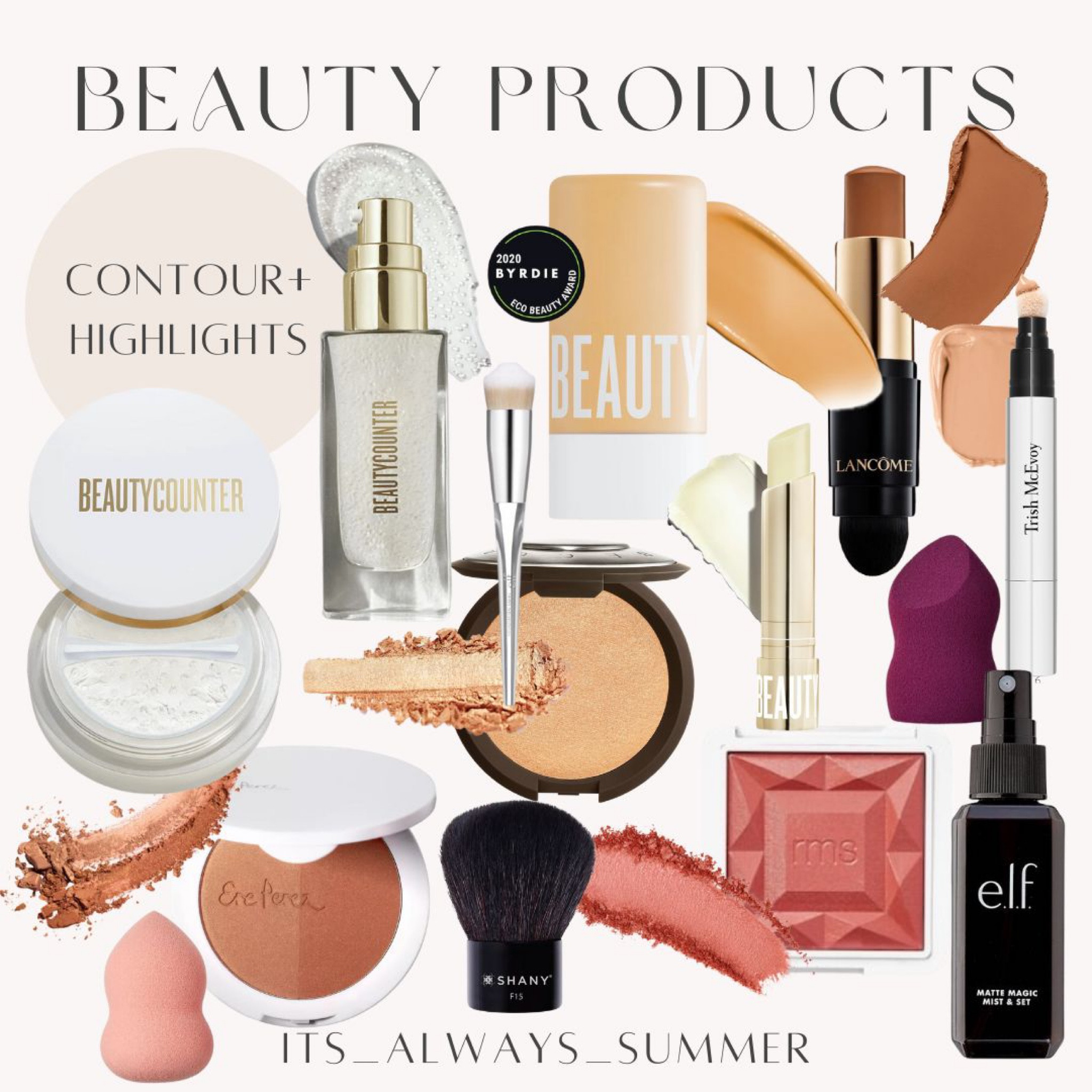 These are the beauty products I use for my everyday routine! Some good options for Mothers Day Gifts!! #mothersdaygifts #giftideas 🧖🏼‍♀️ #beautyregimen #contouring #morningroutine #bronzers

Follow my shop @its_always_summer on the @shop.LTK app to shop this post and get my exclusive app-only content!

#liketkit #LTKbeauty #LTKU
@shop.ltk
https://liketk.it/43FHr

#LTKbeauty #LTKBeautySale #LTKGiftGuide