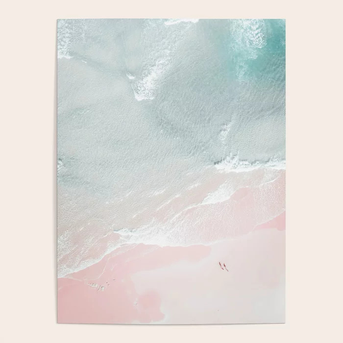 Ocean Walk VII - Aerial Beach photography by Ingrid Beddoes Poster by Ingrid Beddoes photography | Society6
