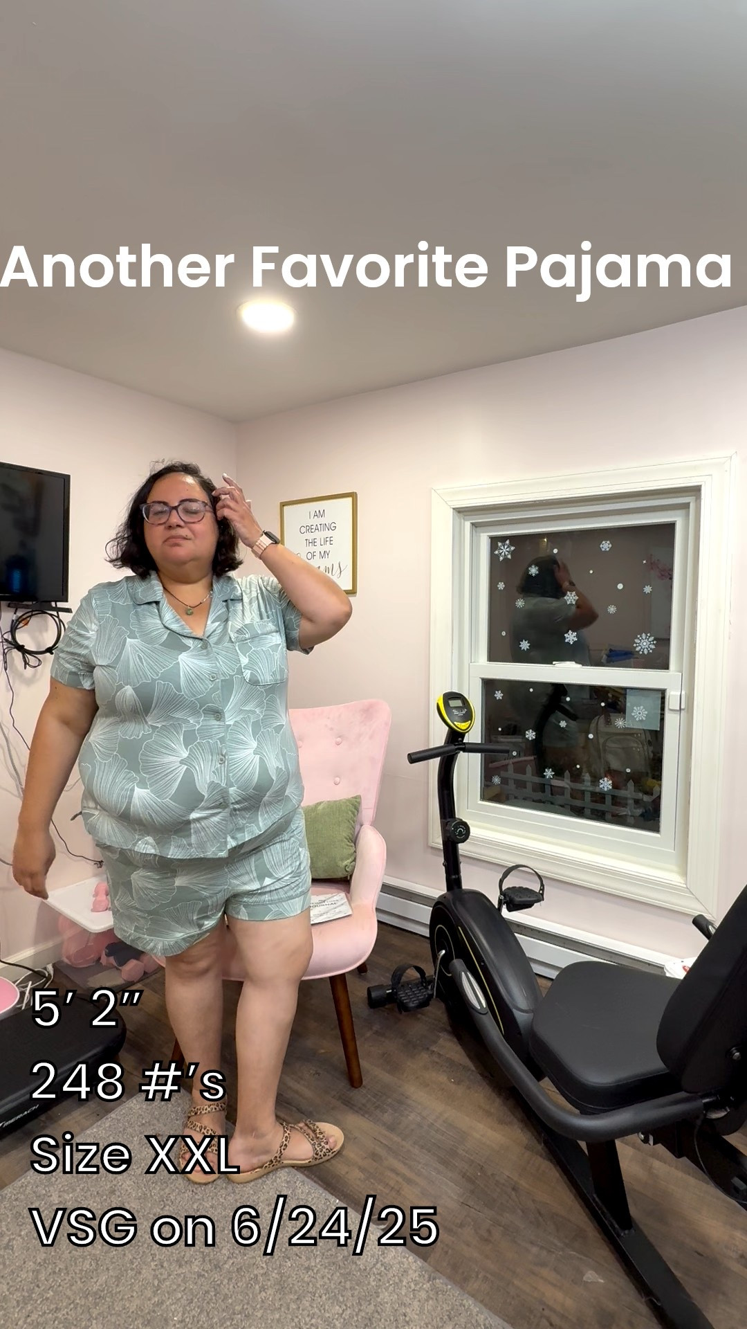 2 piece set of pajamas. Comfortable, good length and perfect for my weight loss journey! 

#LTKOver40 #LTKPlusSize