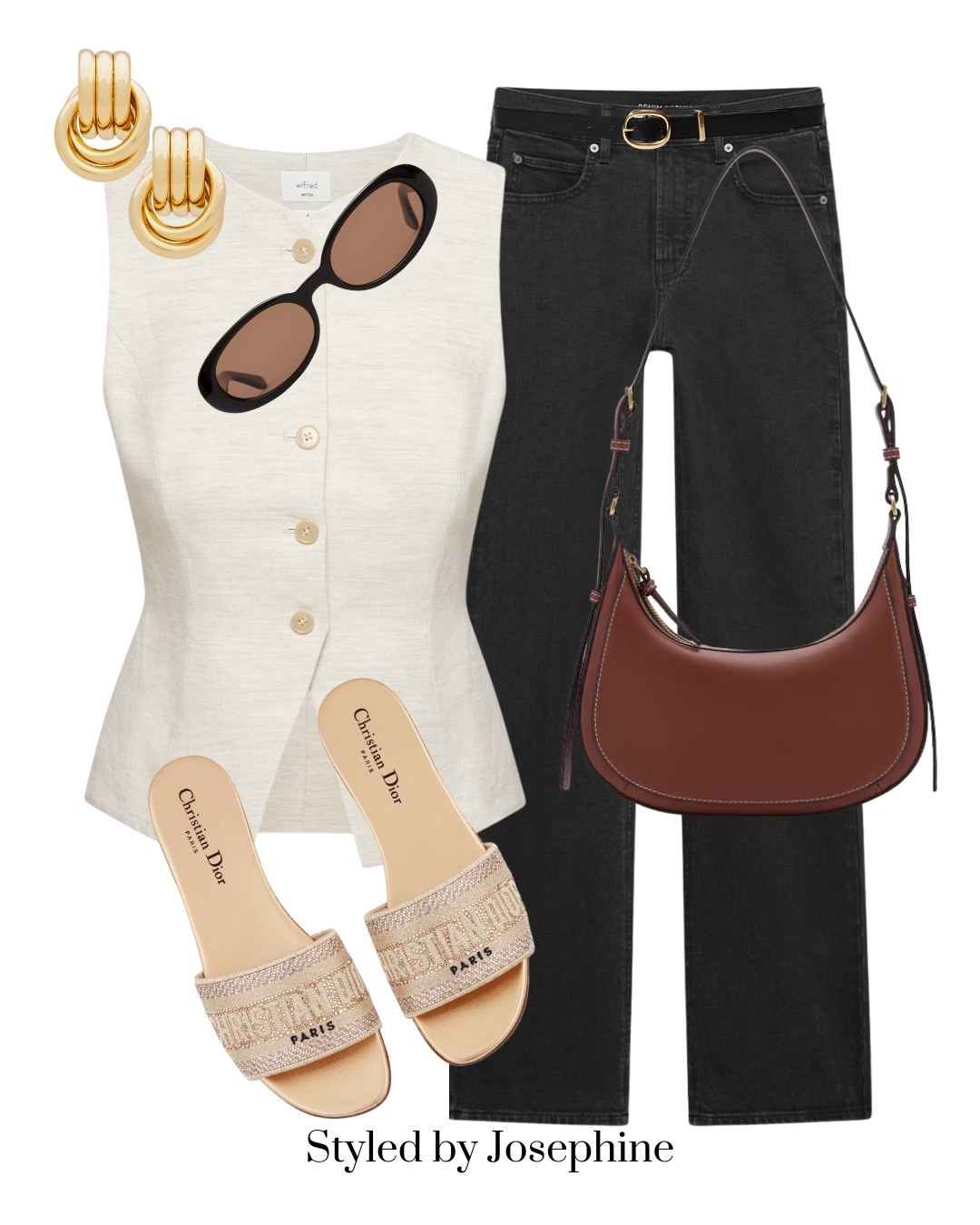 Polished but cool ✨ A structured linen vest, classic black denim, and luxe accessories for an elevated everyday look. Chic neutrals with just enough edge—this combo works for coffee runs or dinner dates.

Tags: LTKstyle LTKchic LTKsummeroutfit elevatedcasual linenvest blackdenimstyle minimaloutfit capsulewardrobe effortlessstyle LTKoutfitinspo

#LTKWorkwear #LTKStyleTip #LTKSeasonal