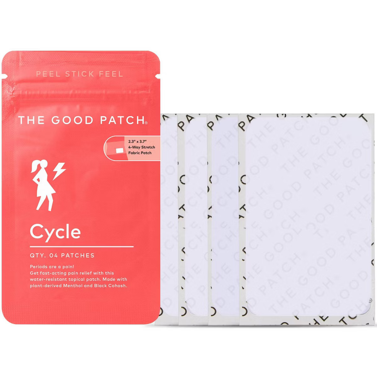 The Good Patch Cycle Plant-Based Vegan Wellness Patch - 4ct | Target