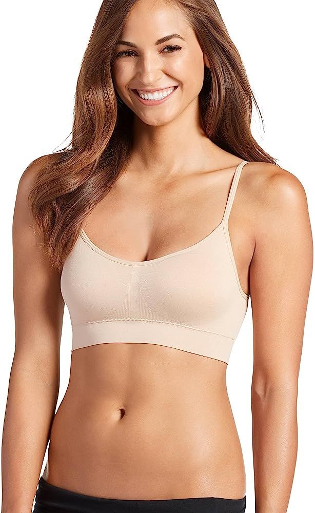 Jockey Women's T-Shirts Modern Micro Seamfree Cami Strap Bralette | Amazon (US)