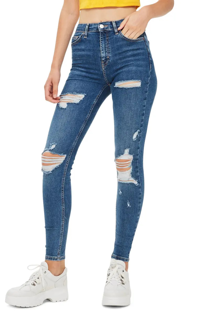 Jamie Ripped High Waist Skinny Jeans | Nordstrom