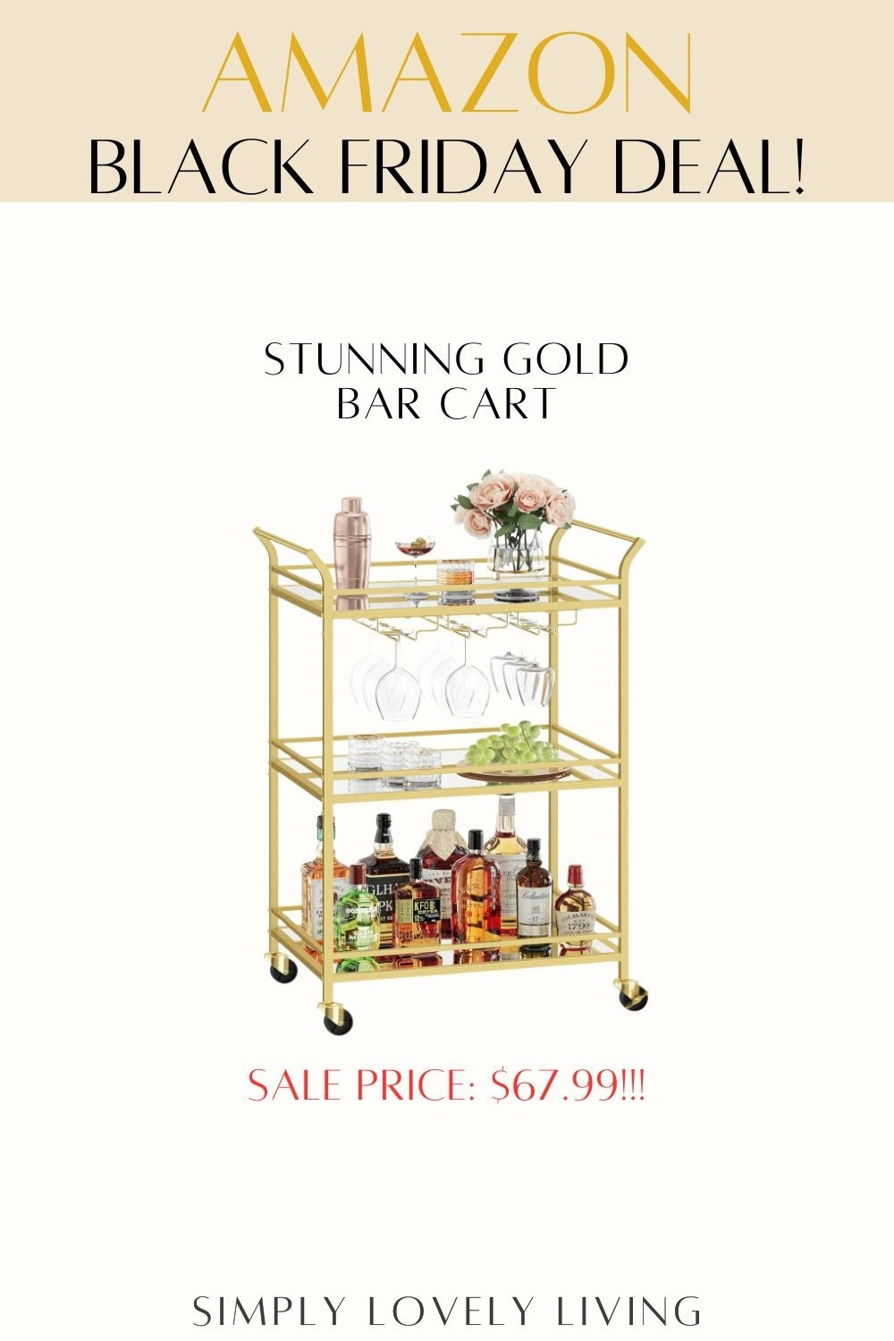 Amazon Black Friday deals. Black Friday sale. Gold bar cart with mirror shelves. Elegant on a dime! So cheap is this even legal?! Hosting essentials. Drink station. Beverage. Wine. Whiskey. #LTKfind

#LTKCyberWeek #LTKSaleAlert #LTKHome