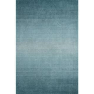 Padma Lakshmi X Rugs Ombre Hand Loomed Gradient Wool Blue 8 ft. x 10 ft. Indoor Area Rug | The Home Depot