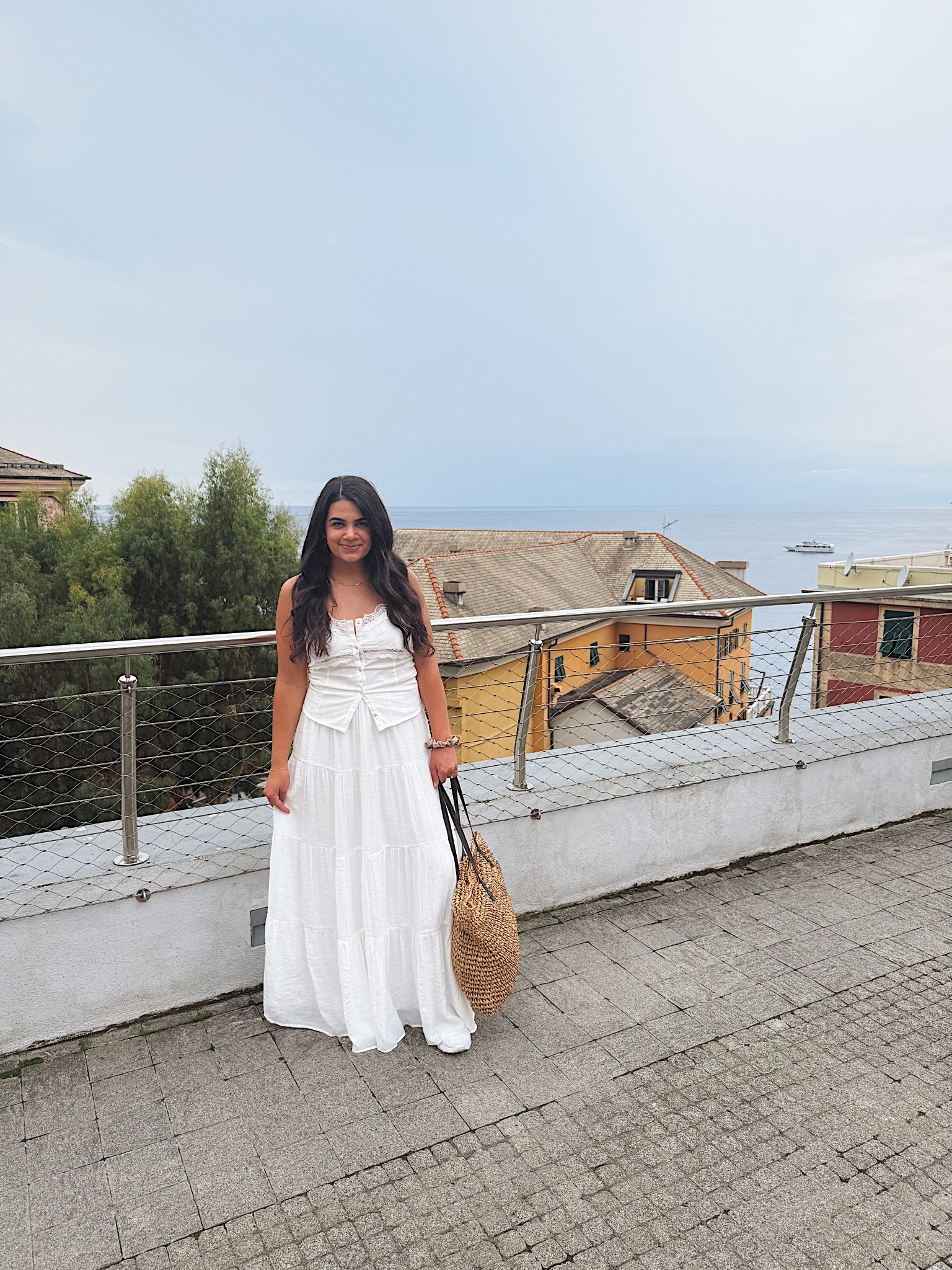 Outfit I wore in Italy! This white maxi skirt was the best piece I took with me!! I had 3 other shirts I could wear with it. Wearing a size M in the skirt and M in the top! 

All white outfit, summer outfit, maxi skirt outfit, straw tote bag

#LTKStyleTip #LTKTravel #LTKSeasonal