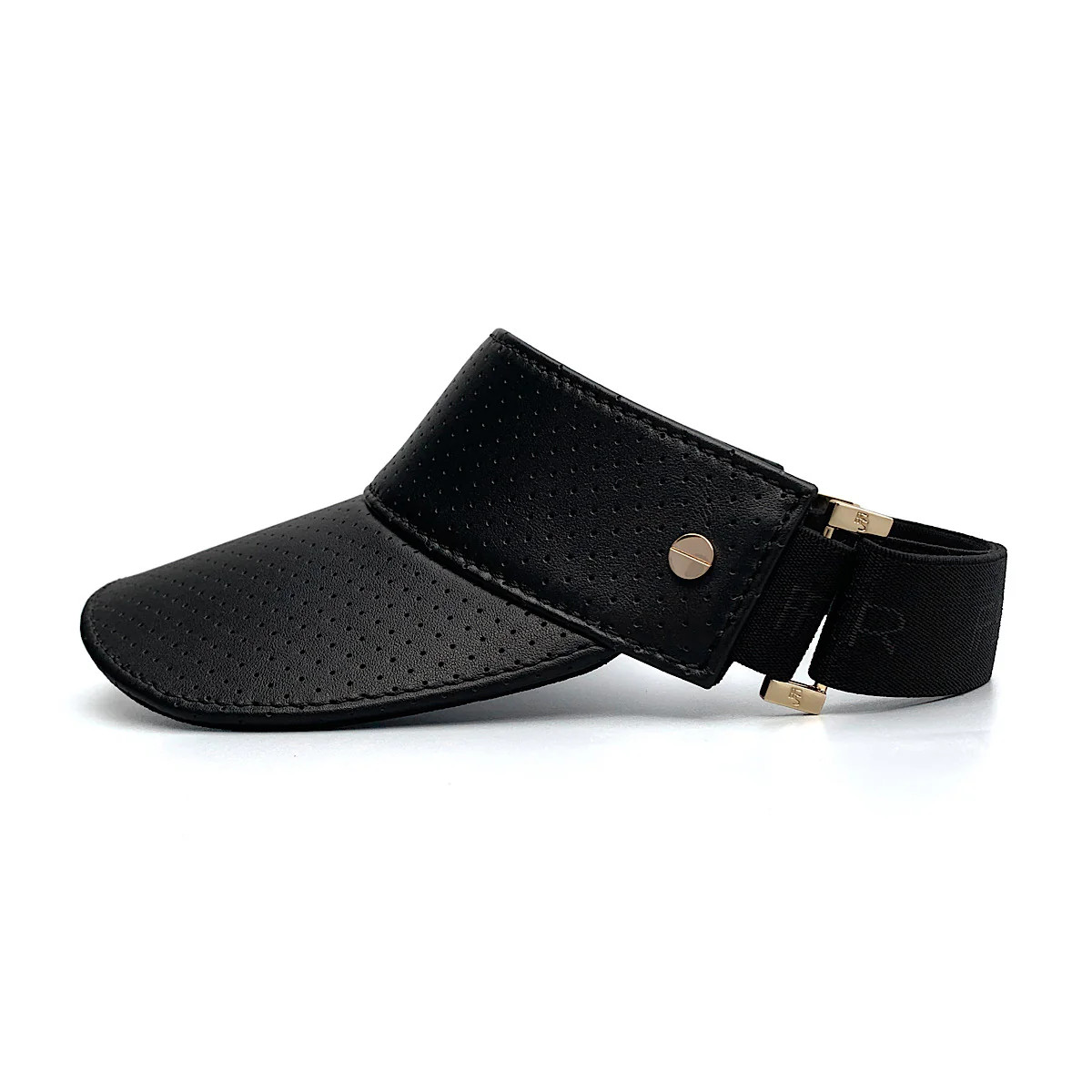 The Visor - Black Leather & Gold | Fenix Sportier