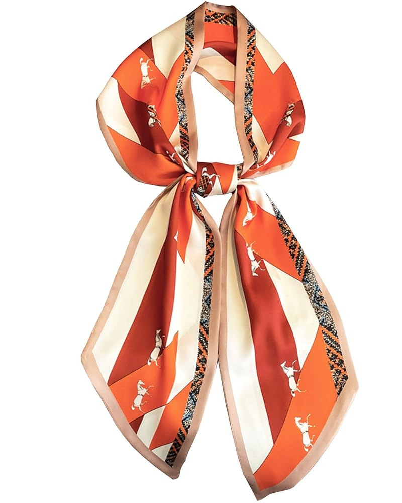 Purse Scarf For Handbags Head Scarves For Women's Hair Bags Scarfs Long Skinny Scarves Fashion Si... | Amazon (US)