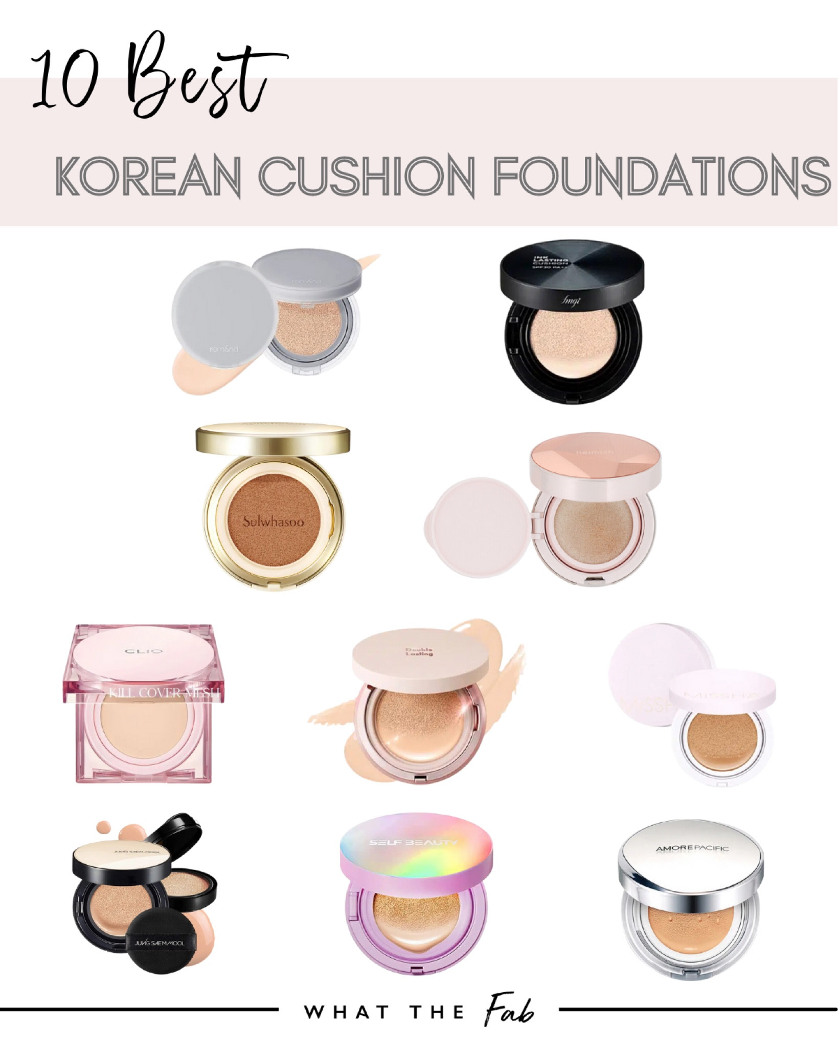 10 best Korean cushion foundations

#LTKunder100 #LTKbeauty #LTKFind