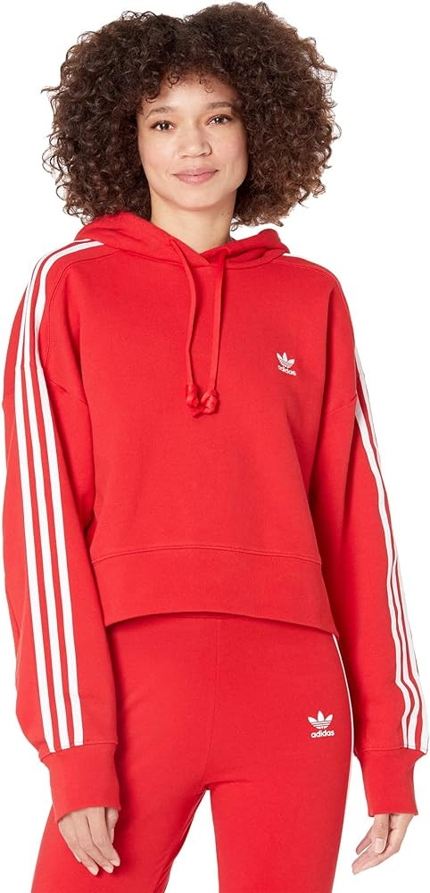 adidas Originals Women's Cropped Hoodie Sweatshirt | Amazon (US)