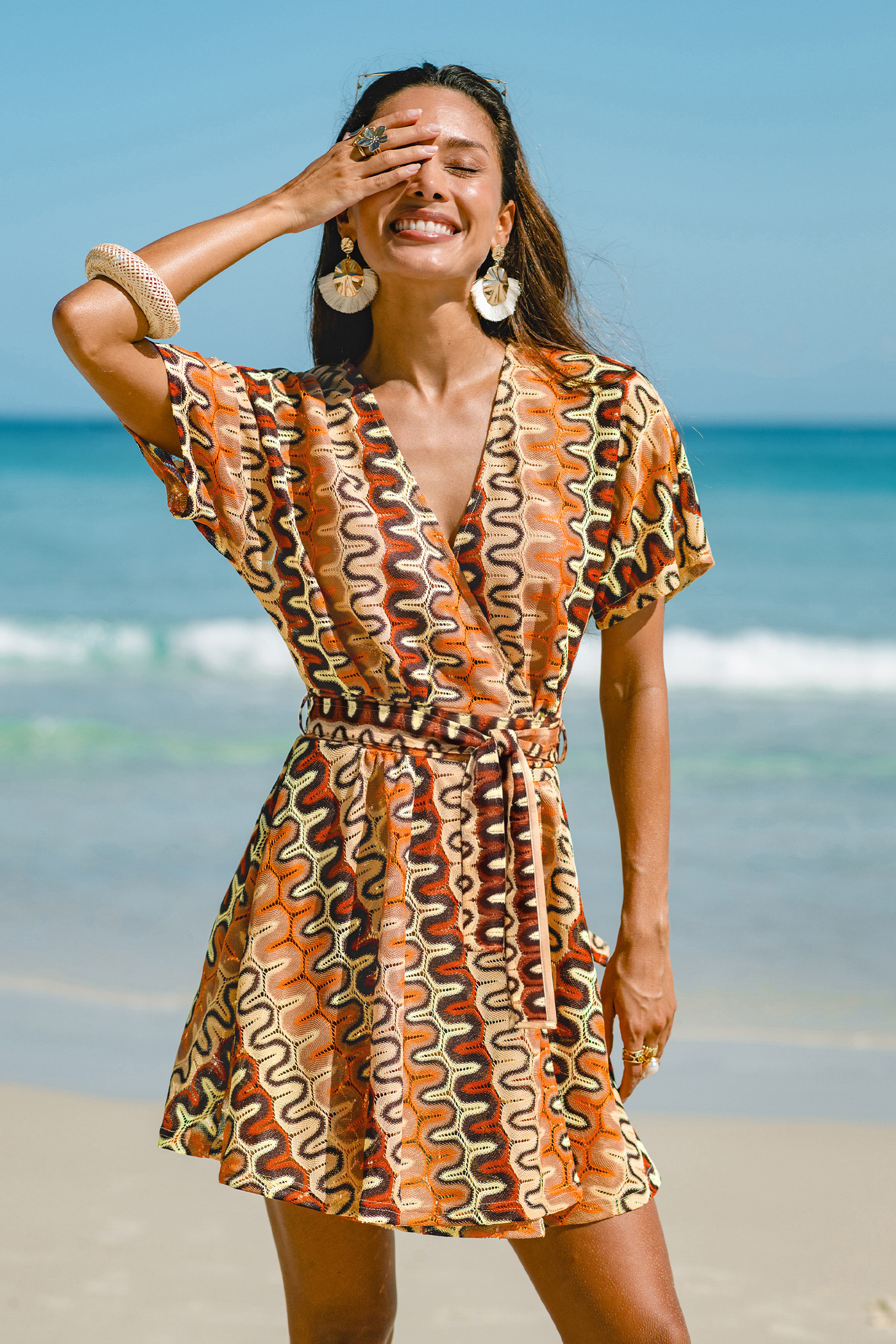 Artistic Talent Abstract Cover-Up Mini Dress | Cupshe US
