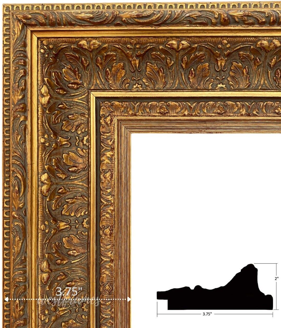 West Frames Elegance French Ornate Embossed Wood Picture Frame - Etsy | Etsy (US)