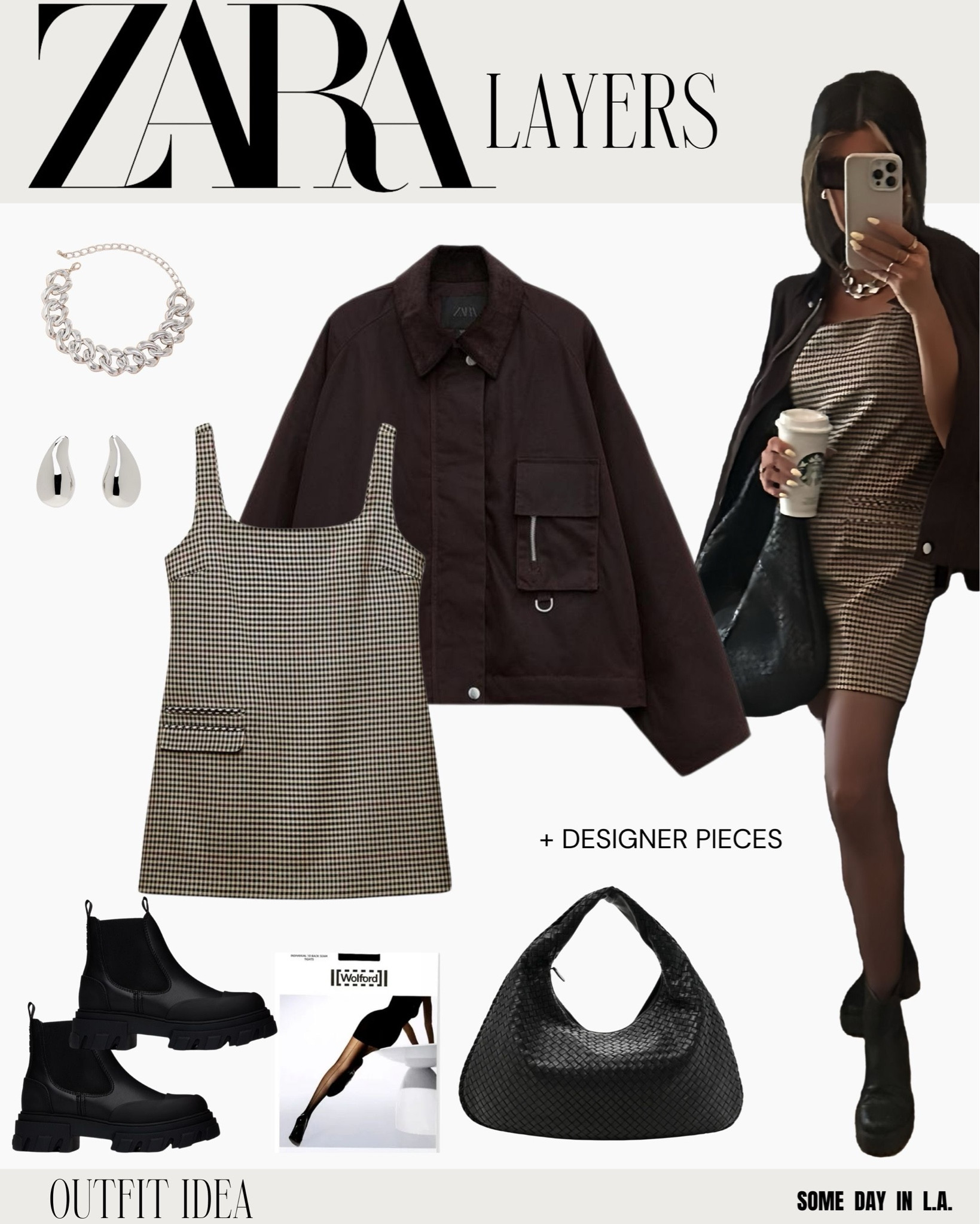 Obsessed with this mini dress and burgundy corduroy jacket!! Perfect layers for Spring transition!! 🫶🏽🫶🏽

The necklace is also Zara but sold out, linking similar. 

#zara

#LTKStyleTip #LTKSeasonal #LTKFindsUnder100